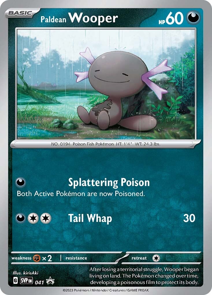 Paldean Wooper (041) [Scarlet & Violet: Black Star Promos] | Jomio and Rueliete's Cards and Comics