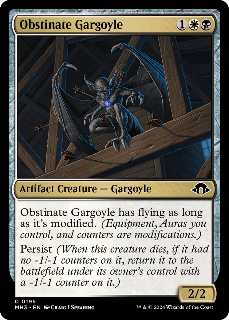 Obstinate Gargoyle [Modern Horizons 3] | Jomio and Rueliete's Cards and Comics