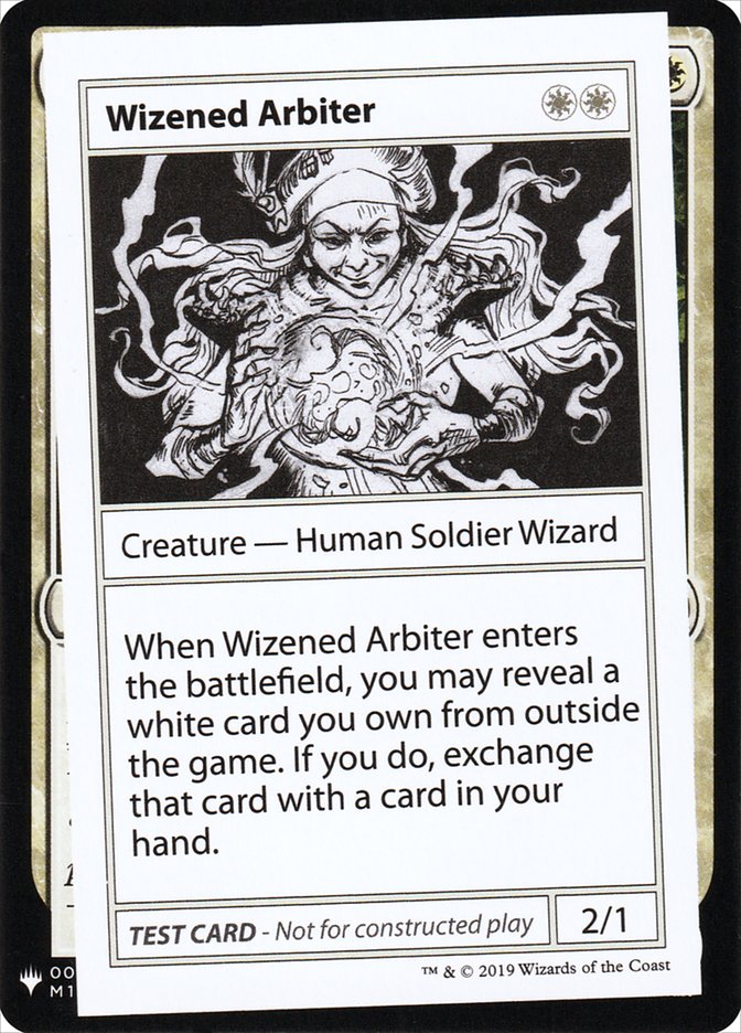 Wizened Arbiter [Mystery Booster Playtest Cards] | Jomio and Rueliete's Cards and Comics