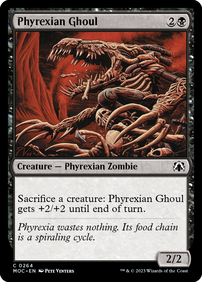 Phyrexian Ghoul [March of the Machine Commander] | Jomio and Rueliete's Cards and Comics