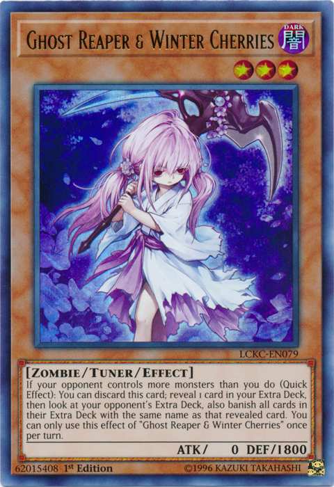 Ghost Reaper & Winter Cherries [LCKC-EN079] Ultra Rare | Jomio and Rueliete's Cards and Comics