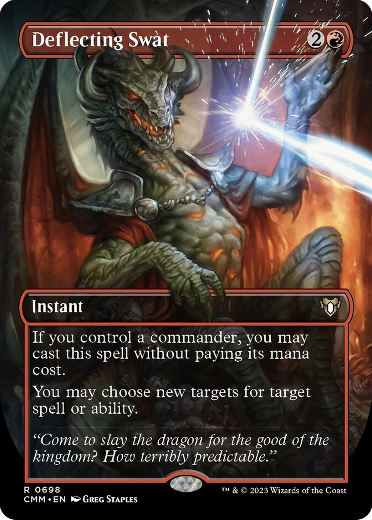Deflecting Swat (Borderless Alternate Art) [Commander Masters] | Jomio and Rueliete's Cards and Comics
