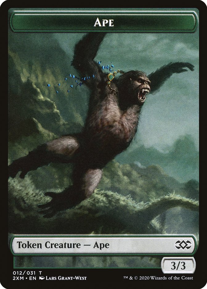 Ape Token [Double Masters Tokens] | Jomio and Rueliete's Cards and Comics