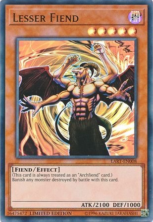 Lesser Fiend [LART-EN008] Ultra Rare | Jomio and Rueliete's Cards and Comics
