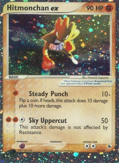 Hitmonchan ex (98/109) [EX: Ruby & Sapphire] | Jomio and Rueliete's Cards and Comics