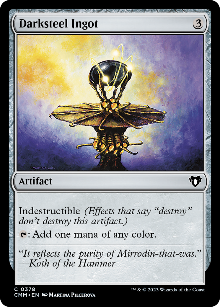 Darksteel Ingot [Commander Masters] | Jomio and Rueliete's Cards and Comics