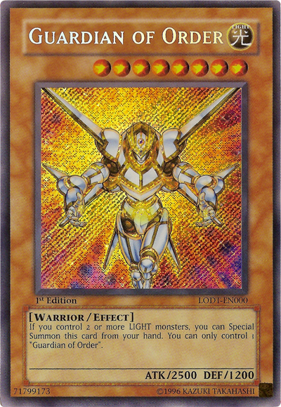 Guardian of Order [LODT-EN000] Secret Rare | Jomio and Rueliete's Cards and Comics