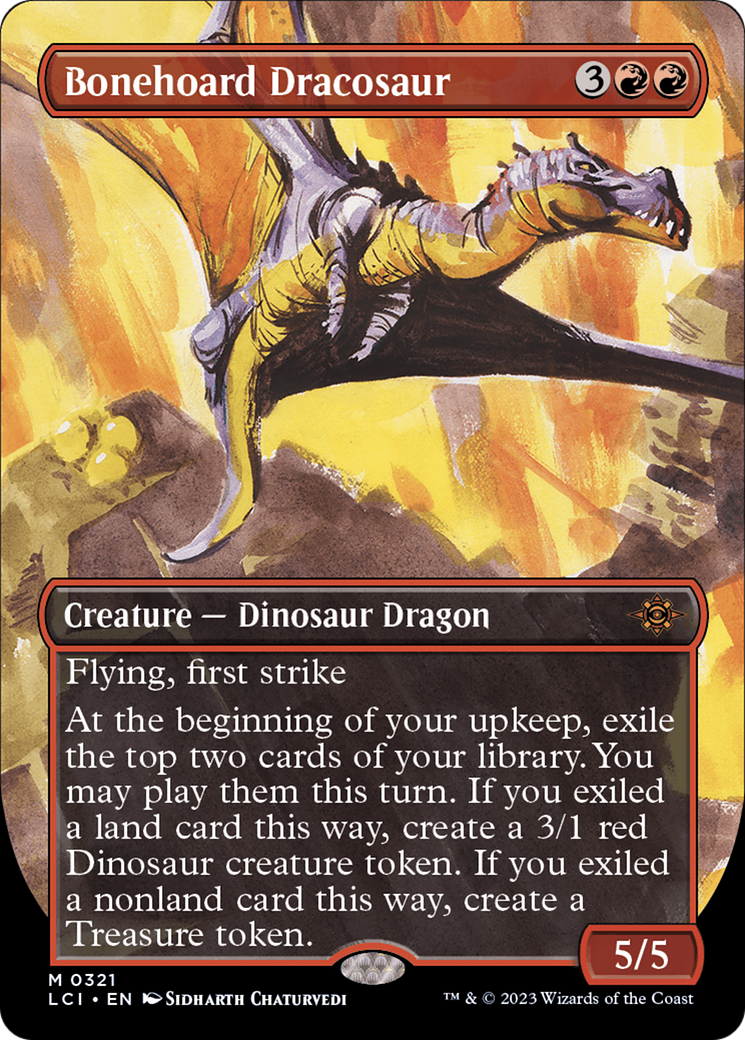 Bonehoard Dracosaur (Borderless) [The Lost Caverns of Ixalan] | Jomio and Rueliete's Cards and Comics