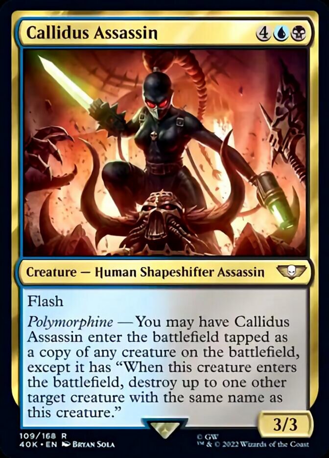 Callidus Assassin (Surge Foil) [Warhammer 40,000] | Jomio and Rueliete's Cards and Comics