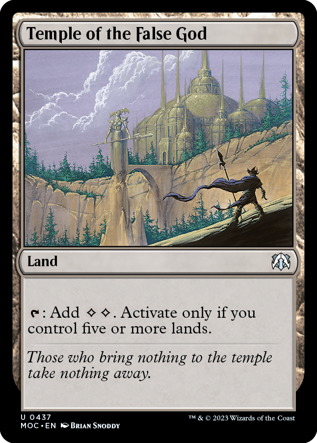 Temple of the False God [March of the Machine Commander] | Jomio and Rueliete's Cards and Comics