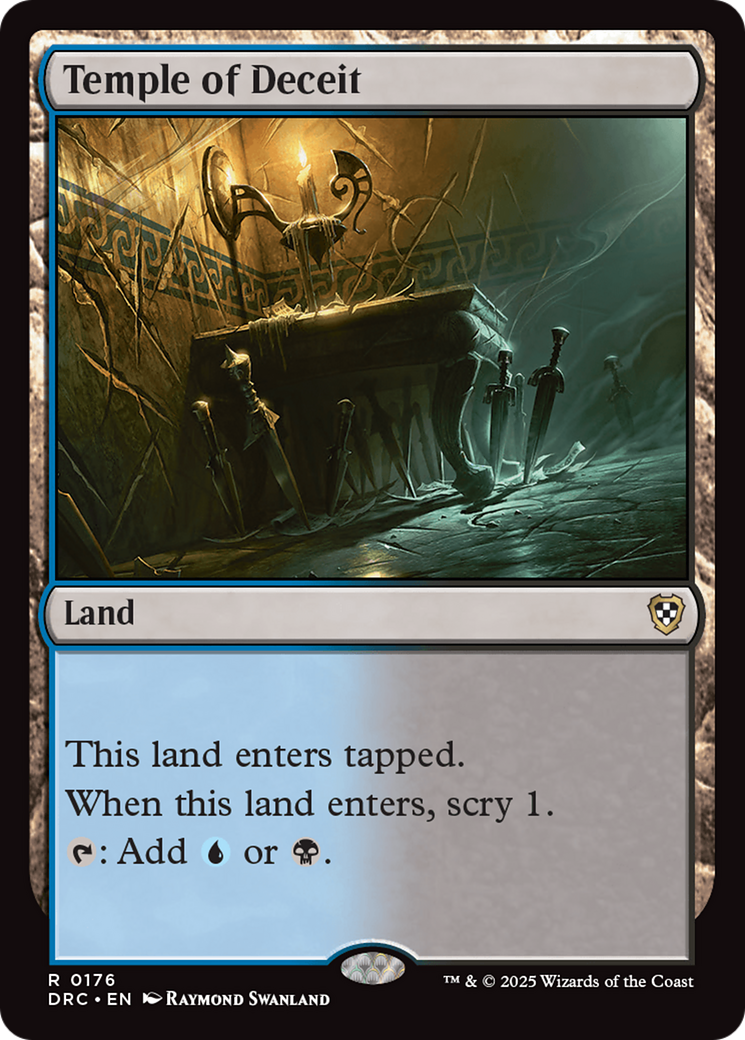 Temple of Deceit [Aetherdrift Commander] | Jomio and Rueliete's Cards and Comics