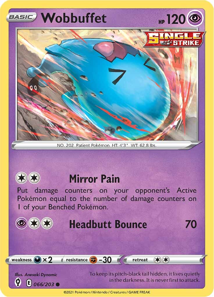 Wobbuffet (066/203) [Sword & Shield: Evolving Skies] | Jomio and Rueliete's Cards and Comics