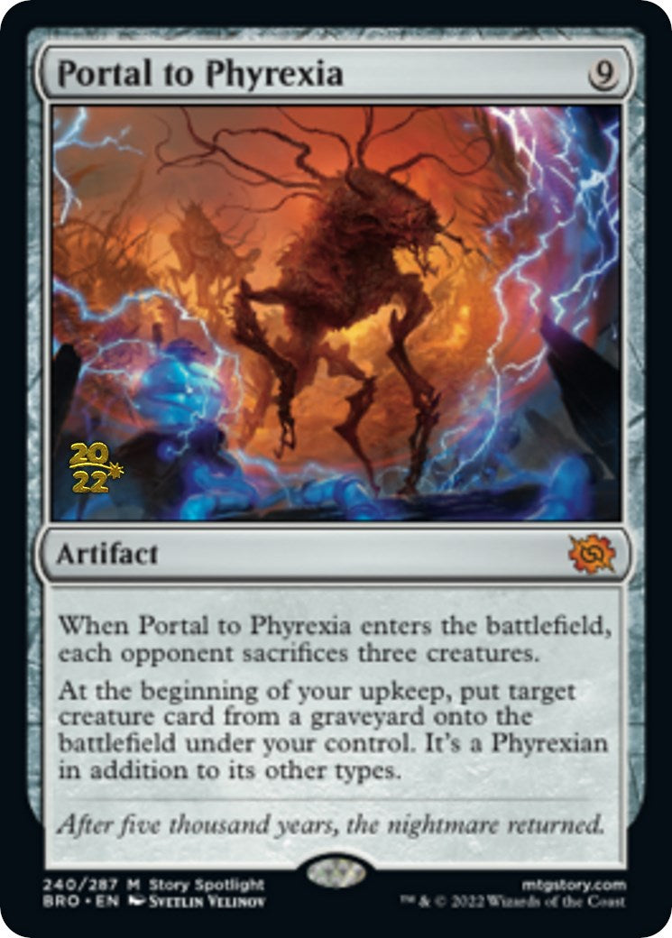 Portal to Phyrexia [The Brothers' War Prerelease Promos] | Jomio and Rueliete's Cards and Comics