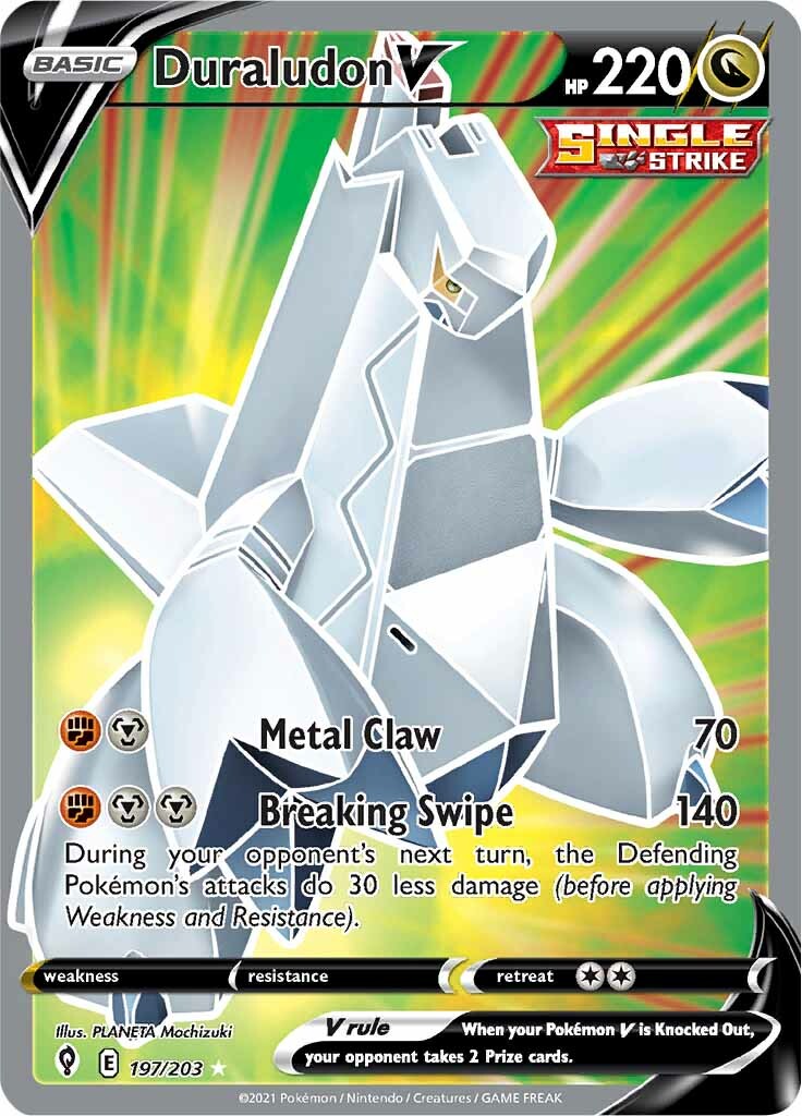 Duraludon V (197/203) [Sword & Shield: Evolving Skies] | Jomio and Rueliete's Cards and Comics