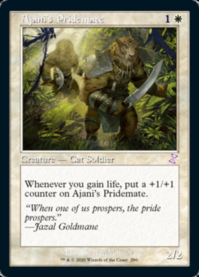 Ajani's Pridemate (Timeshifted) [Time Spiral Remastered] | Jomio and Rueliete's Cards and Comics