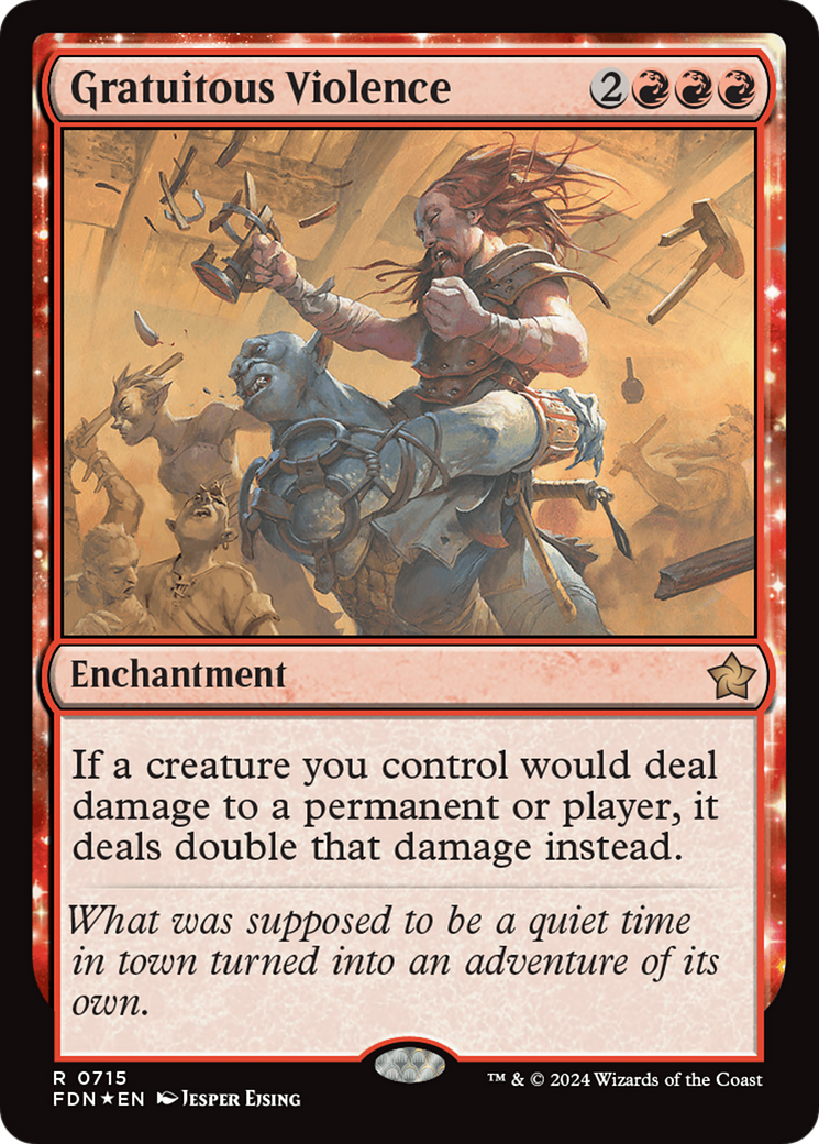 Gratuitous Violence [Foundations] | Jomio and Rueliete's Cards and Comics
