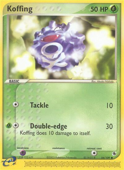 Koffing (54/109) [EX: Ruby & Sapphire] | Jomio and Rueliete's Cards and Comics