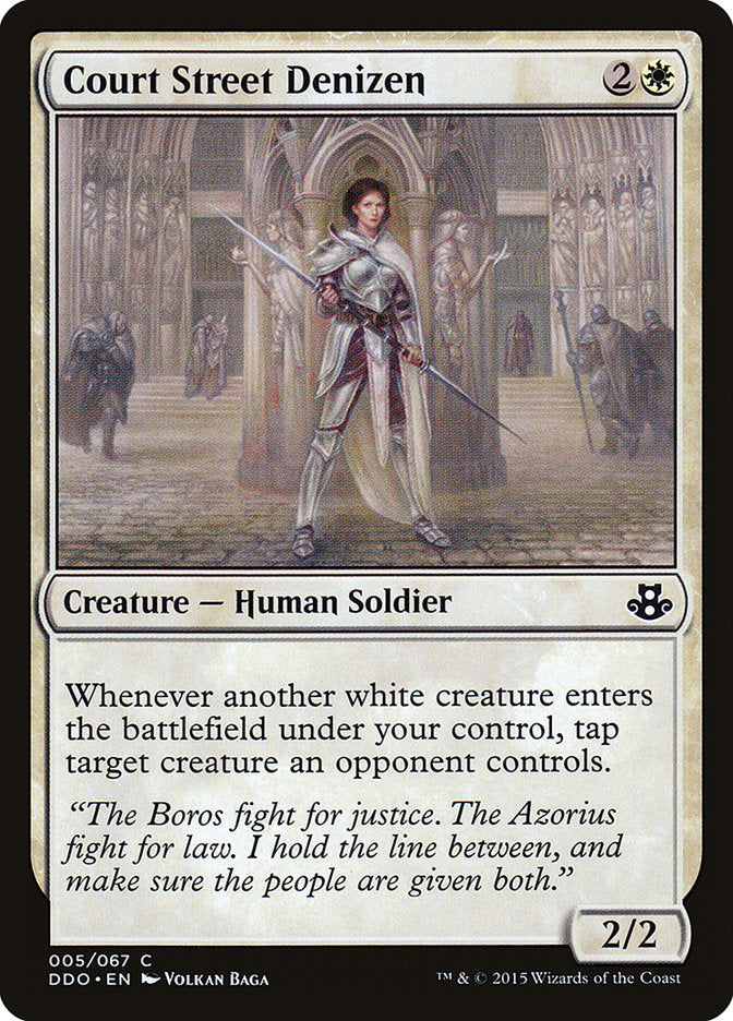 Court Street Denizen [Duel Decks: Elspeth vs. Kiora] | Jomio and Rueliete's Cards and Comics