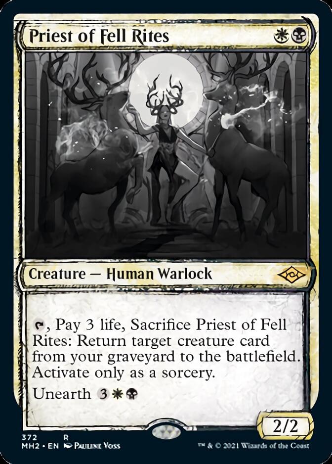 Priest of Fell Rites (Sketch) [Modern Horizons 2] | Jomio and Rueliete's Cards and Comics