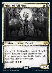 Priest of Fell Rites (Sketch) [Modern Horizons 2] | Jomio and Rueliete's Cards and Comics
