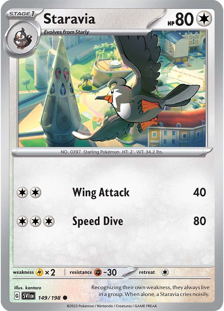 Staravia (149/198) [Scarlet & Violet: Base Set] | Jomio and Rueliete's Cards and Comics