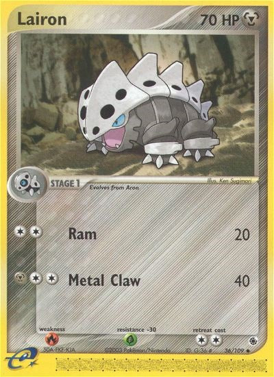 Lairon (36/109) [EX: Ruby & Sapphire] | Jomio and Rueliete's Cards and Comics