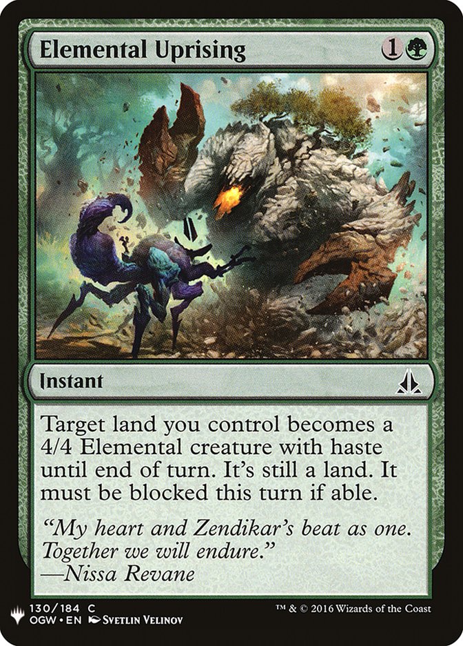 Elemental Uprising [Mystery Booster] | Jomio and Rueliete's Cards and Comics