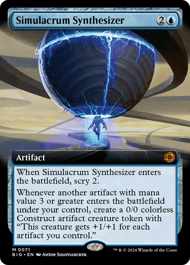 Simulacrum Synthesizer (Extended Art) [Outlaws of Thunder Junction: The Big Score] | Jomio and Rueliete's Cards and Comics