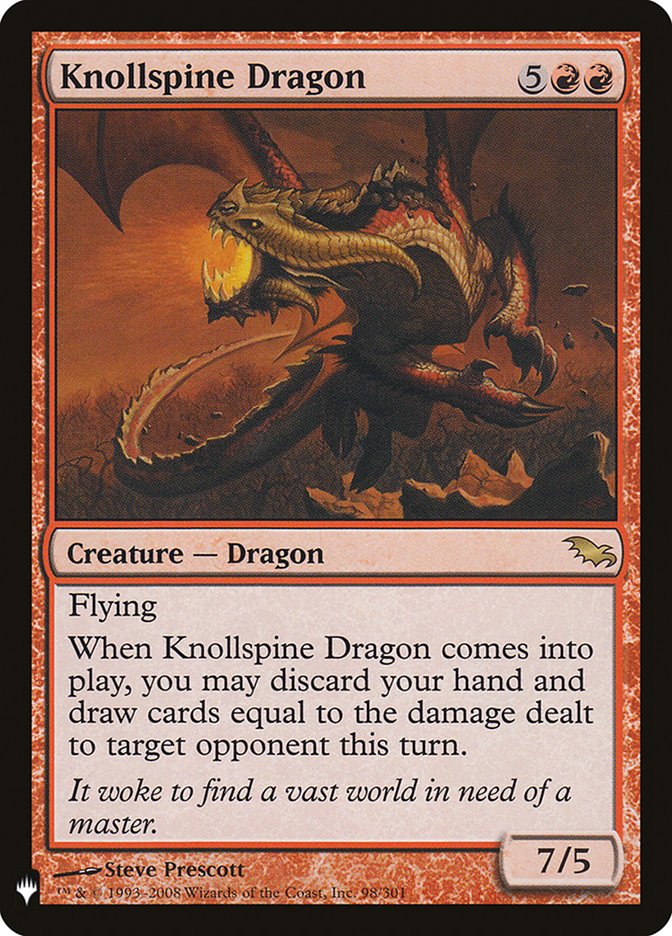 Knollspine Dragon [The List] | Jomio and Rueliete's Cards and Comics