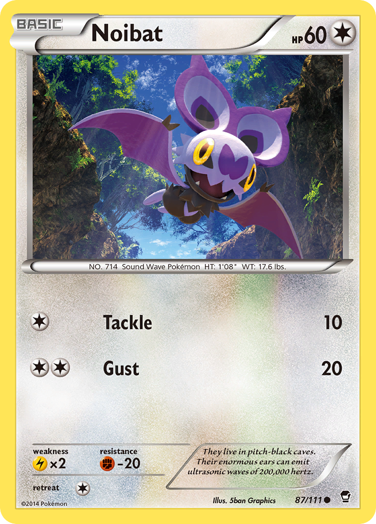 Noibat (87/111) [XY: Furious Fists] | Jomio and Rueliete's Cards and Comics