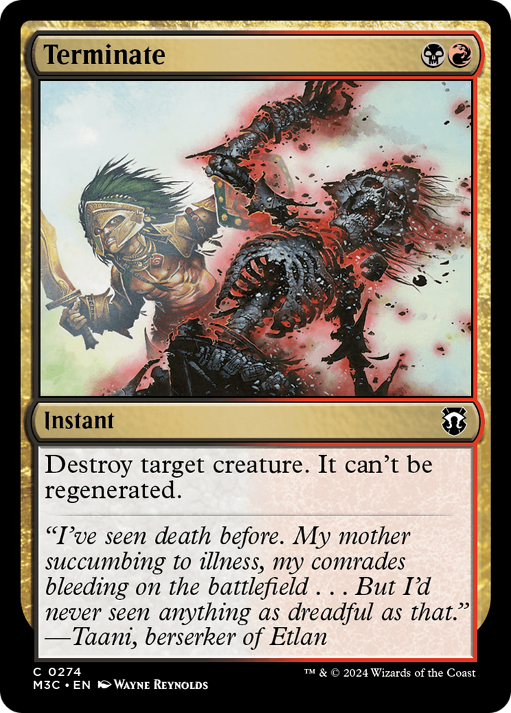 Terminate [Modern Horizons 3 Commander] | Jomio and Rueliete's Cards and Comics