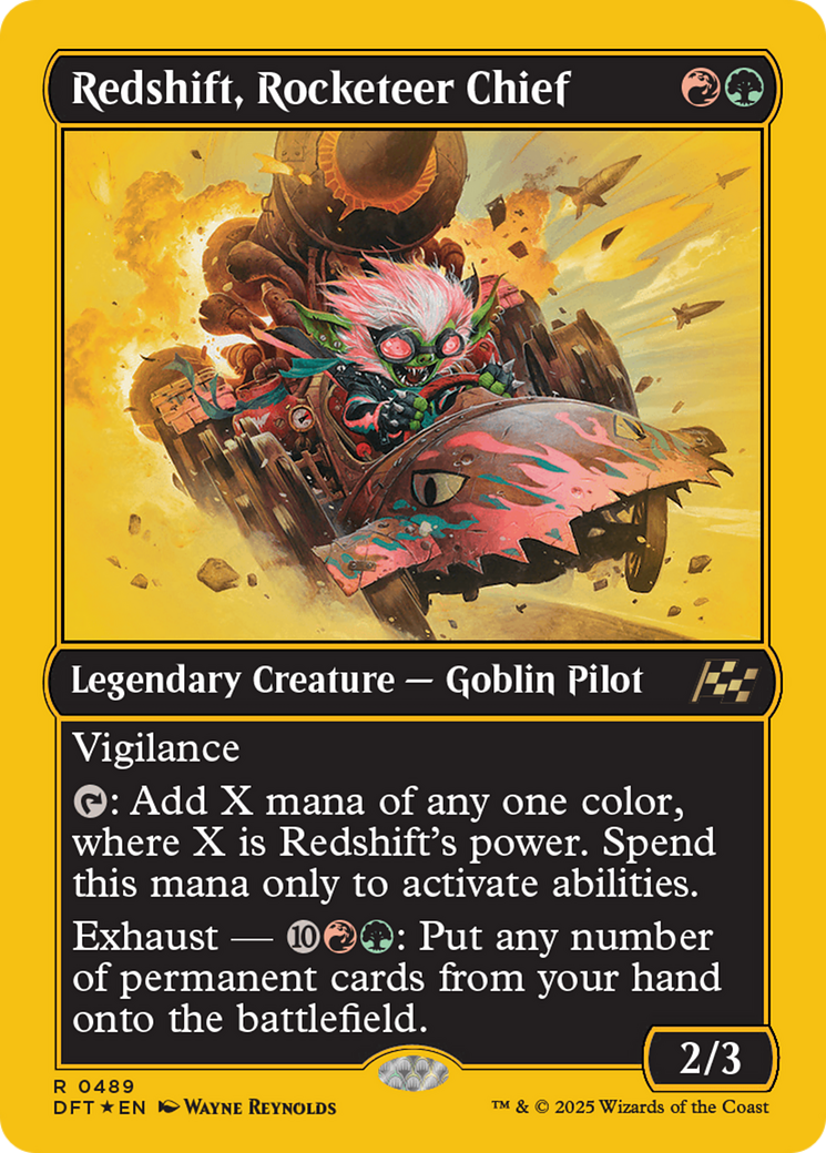 Redshift, Rocketeer Chief (First-Place Foil) [Aetherdrift] | Jomio and Rueliete's Cards and Comics