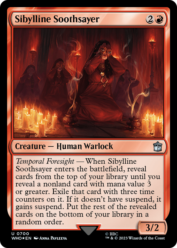 Sibylline Soothsayer (Surge Foil) [Doctor Who] | Jomio and Rueliete's Cards and Comics