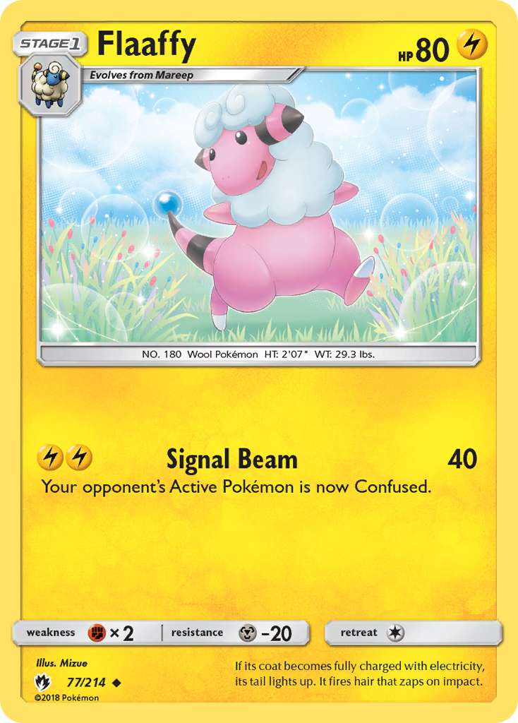 Flaaffy (77/214) [Sun & Moon: Lost Thunder] | Jomio and Rueliete's Cards and Comics