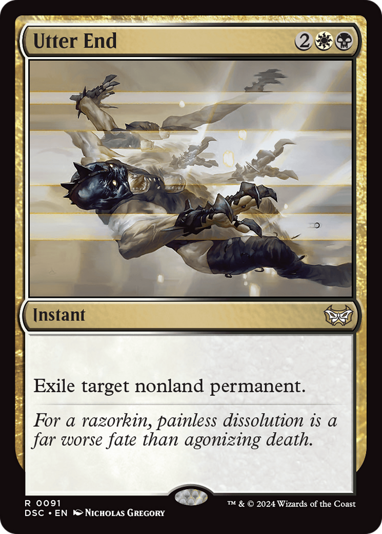 Utter End [Duskmourn: House of Horror Commander] | Jomio and Rueliete's Cards and Comics