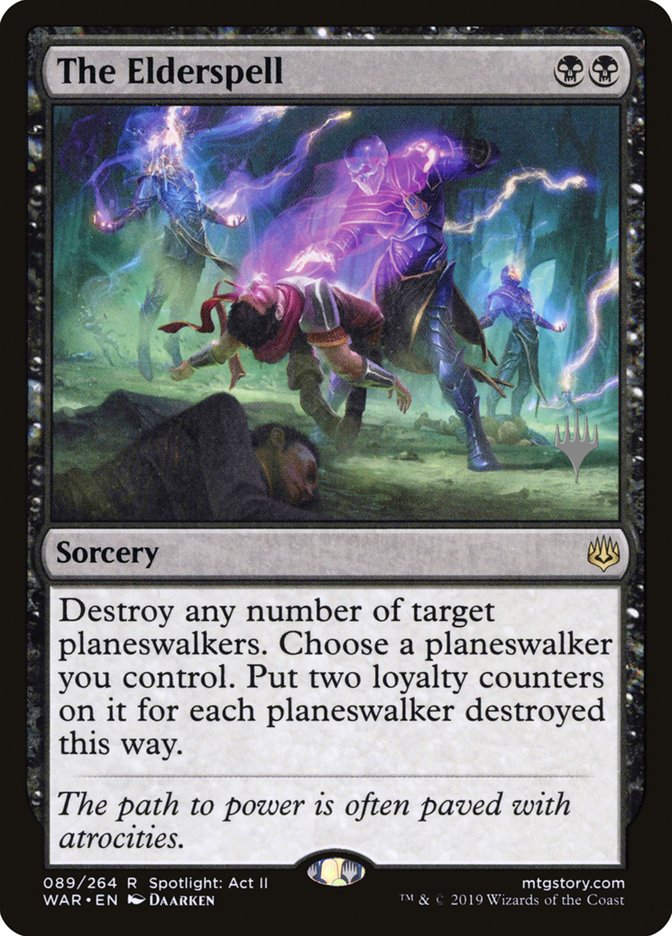 The Elderspell (Promo Pack) [War of the Spark Promos] | Jomio and Rueliete's Cards and Comics