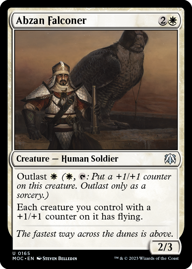 Abzan Falconer [March of the Machine Commander] | Jomio and Rueliete's Cards and Comics