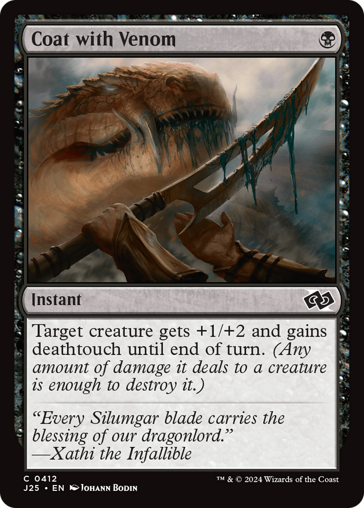 Coat with Venom [Foundations Jumpstart] | Jomio and Rueliete's Cards and Comics