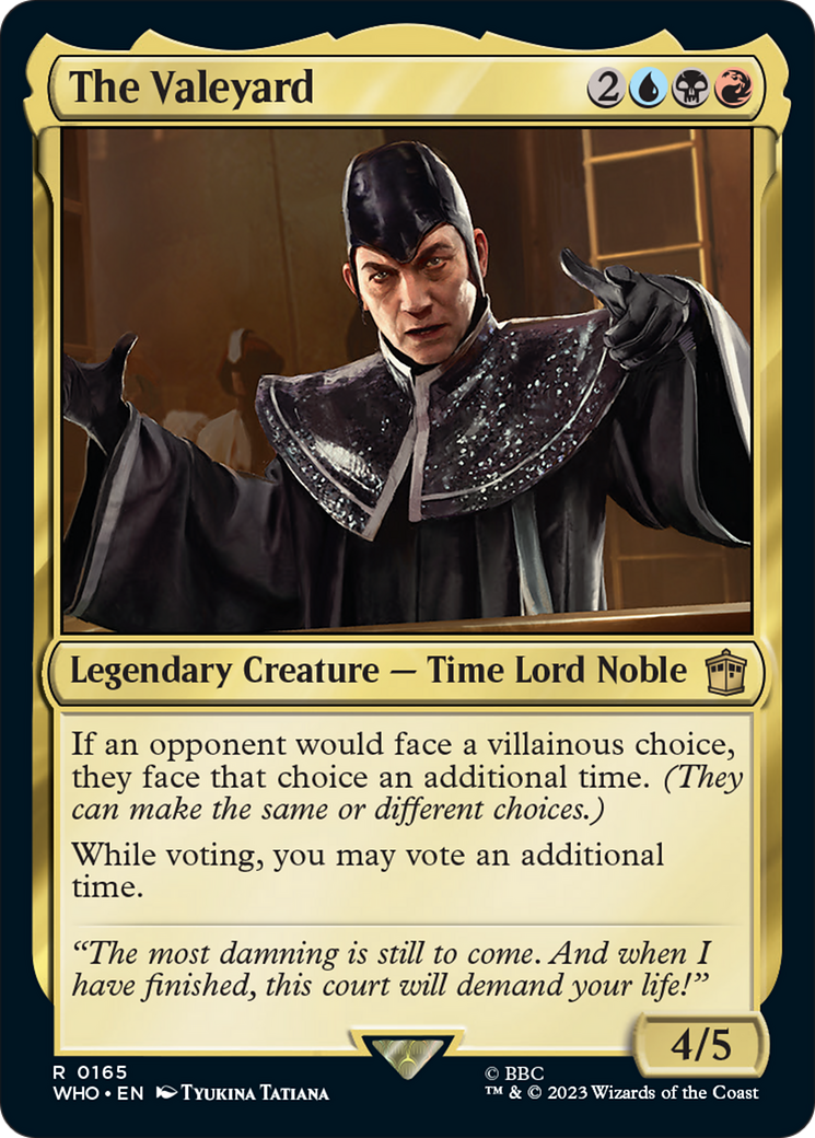The Valeyard [Doctor Who] | Jomio and Rueliete's Cards and Comics