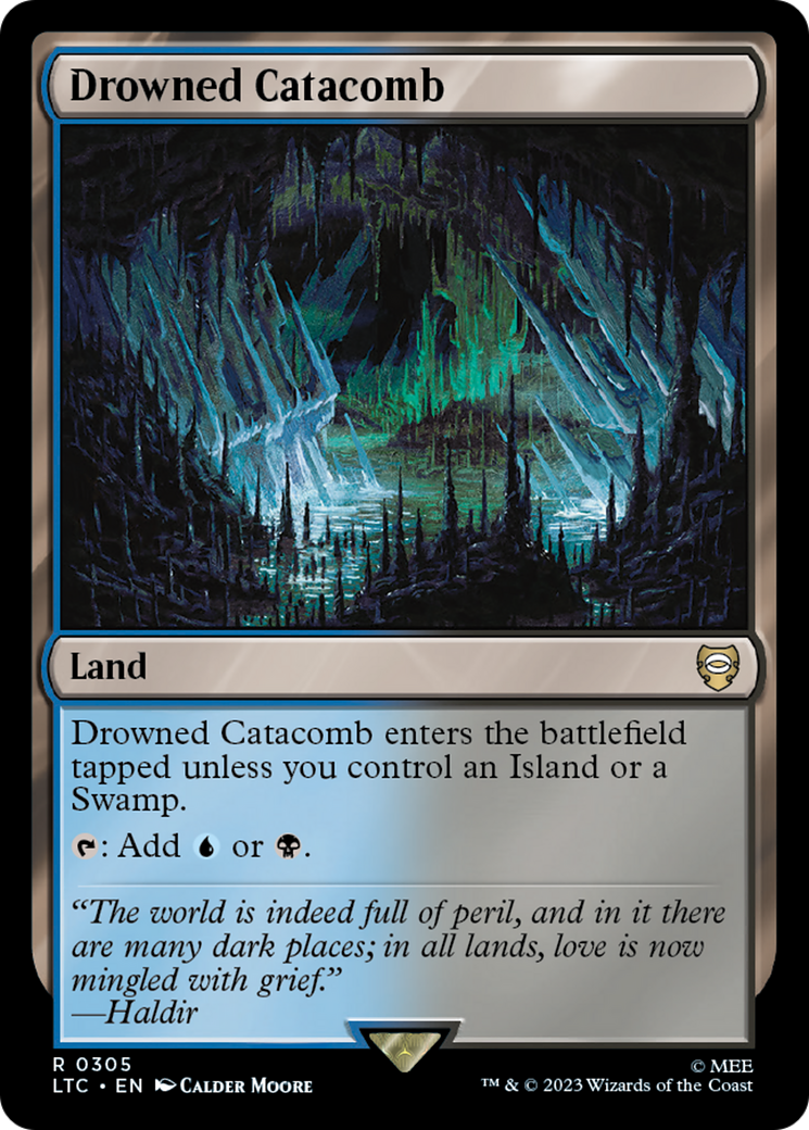 Drowned Catacomb [The Lord of the Rings: Tales of Middle-Earth Commander] | Jomio and Rueliete's Cards and Comics