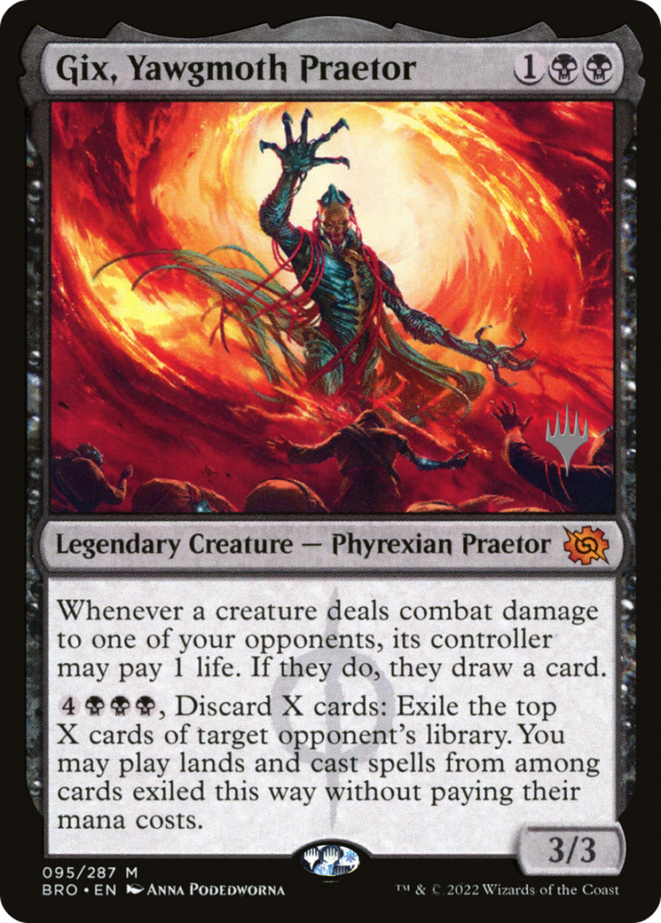 Gix, Yawgmoth Praetor (Promo Pack) [The Brothers' War Promos] | Jomio and Rueliete's Cards and Comics