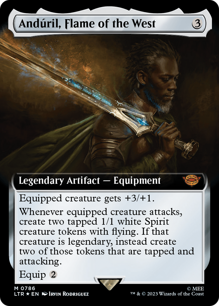 Anduril, Flame of the West (Extended Art) (Surge Foil) [The Lord of the Rings: Tales of Middle-Earth] | Jomio and Rueliete's Cards and Comics