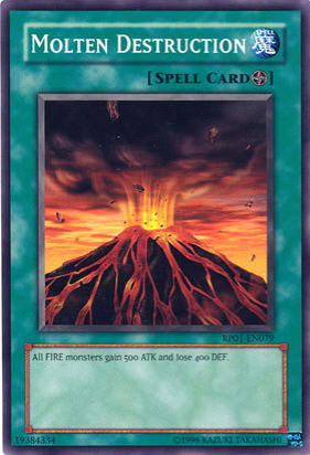 Molten Destruction [RP01-EN079] Common | Jomio and Rueliete's Cards and Comics