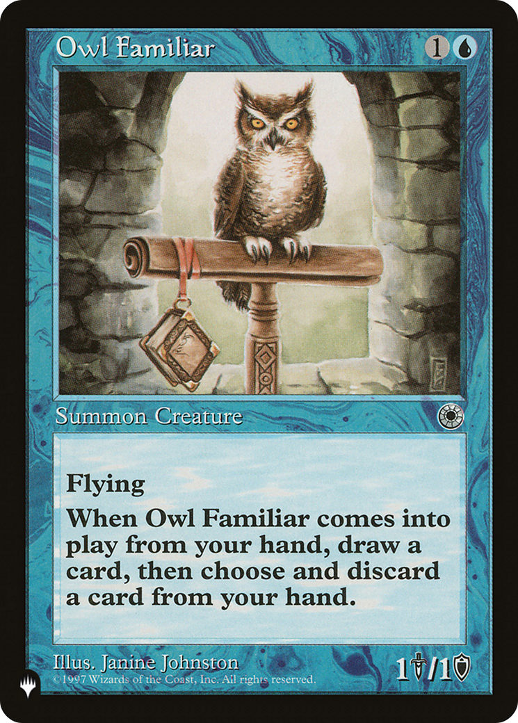 Owl Familiar [The List] | Jomio and Rueliete's Cards and Comics