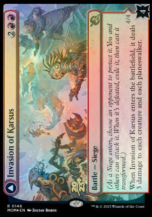Invasion of Karsus // Refraction Elemental [March of the Machine Prerelease Promos] | Jomio and Rueliete's Cards and Comics