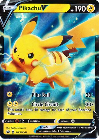 Pikachu V (SWSH063) [Sword & Shield: Black Star Promos] | Jomio and Rueliete's Cards and Comics