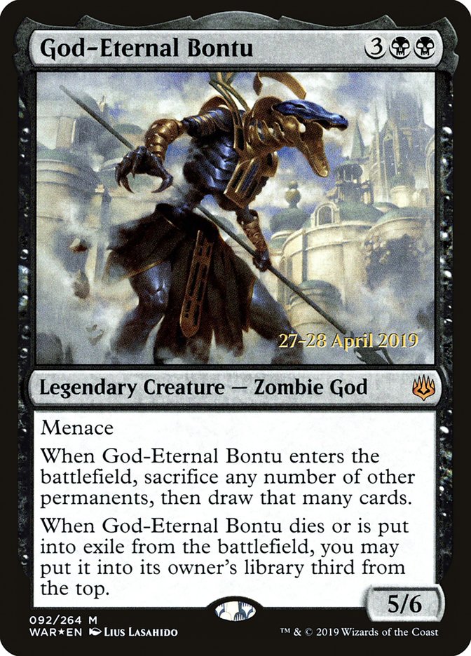 God-Eternal Bontu [War of the Spark Prerelease Promos] | Jomio and Rueliete's Cards and Comics