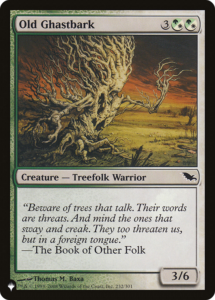 Old Ghastbark [The List] | Jomio and Rueliete's Cards and Comics