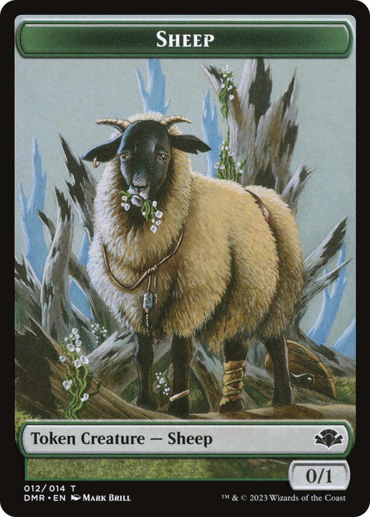 Sheep Token [Dominaria Remastered Tokens] | Jomio and Rueliete's Cards and Comics