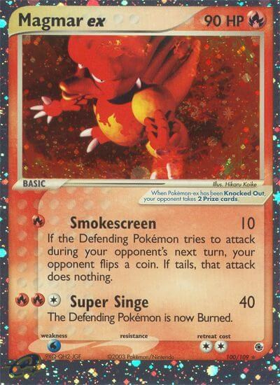 Magmar ex (100/109) [EX: Ruby & Sapphire] | Jomio and Rueliete's Cards and Comics